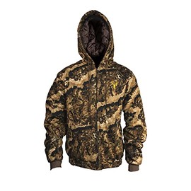 HOT SHOT Men’s Insulated Twill Camo Hunting Jacket,Veil Whitetail Camo with Cotton Shell, for cold weather, bird and deer hunting, Extra Large