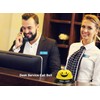 Wekoil Call Bell Smiley Face Desk Service Bell Ding Bell