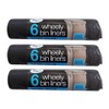 Tidy Z 18 x Strong 300L Outdoor Wheely Bin Liners Waste Bin Bags Fits Bins 230 x 143cm