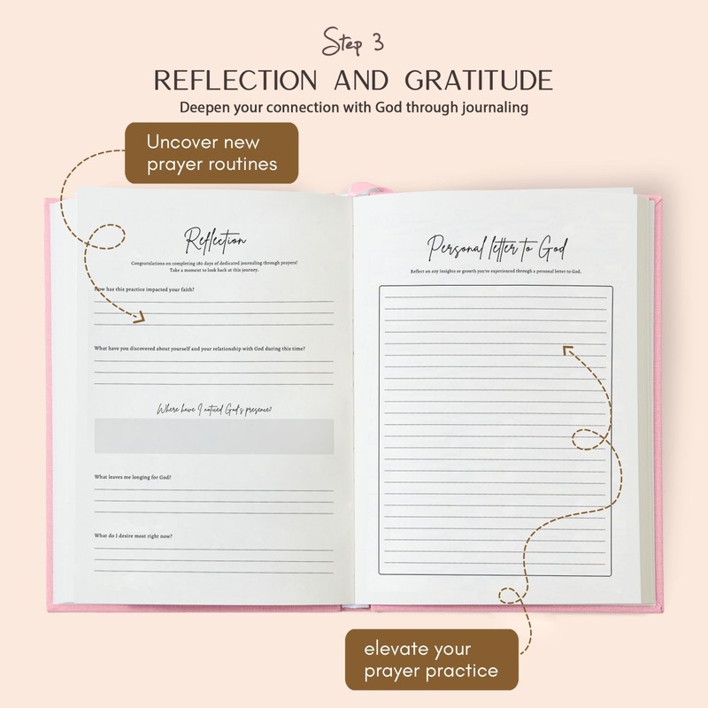 ilohaus Bible Journal & Prayer Journal for Woman – 180-Day