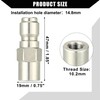 Hihaha Pressure Washer Coupler/Outer Washer Gun Adapter Universal for Car/Durable
