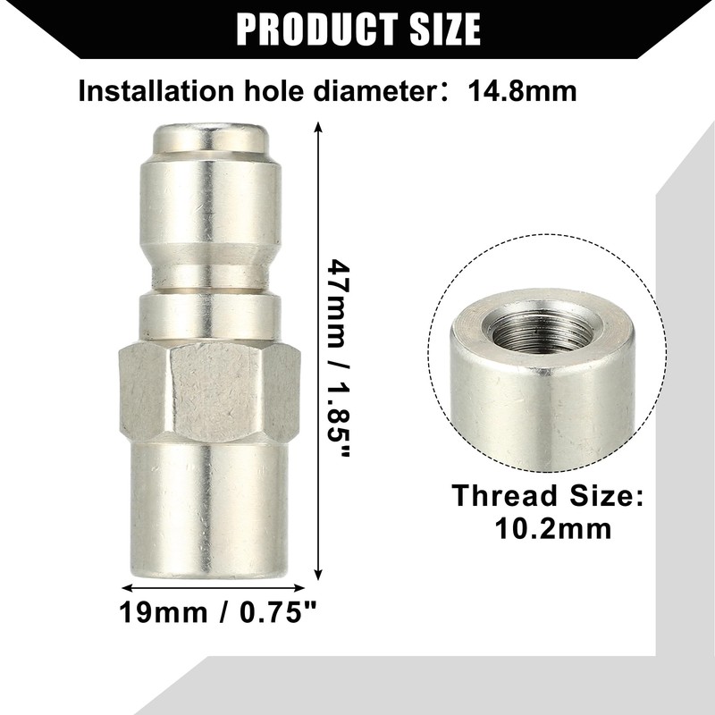 Hihaha Pressure Washer Coupler/Outer Washer Gun Adapter Universal for Car/Durable