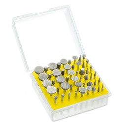 SE Assorted Diamond Burr Set, 120 Grit with 1/8'' Shank (50 PC.) - 8235DD12