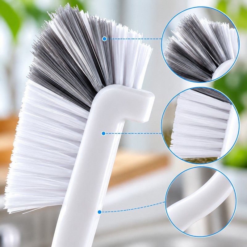 3 Pcs Long Handle Cleaning Brush for Tight Spaces –
