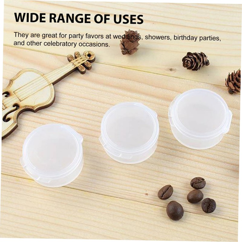 Gatuida 10pcs Storage Box Organizer Earbuds Storage Container Clear Case