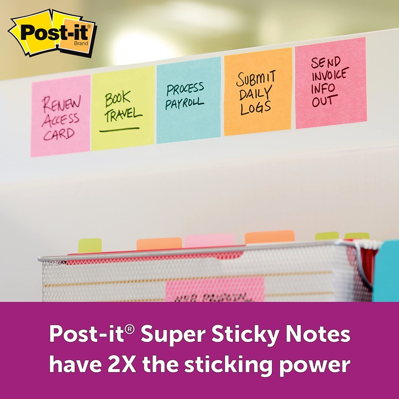 Post-it Miami Colors Sticky Notes 3" x 3" 70 per