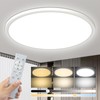 Bowfar LED Ceiling Light, 24 W Round Ceiling Light Flat