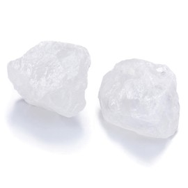 Jovivi JOVIVI Clear Quartz Crystal,2pc 1.57"-2.17" Large Clear Quartz Raw Crystals Stones,Natural Healing Crystals Gemstones Rock Rough Stone for Crystal Lovers Reiki Spiritual Gifts