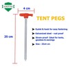 ADEPTNA Large Pack of 8 Heavy Duty Storm Proof Galvanized