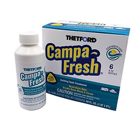 Thetford Campa-Fresh Ocean Breeze Scent RV Holding Tank Treatment, Formaldehyde Free, Waste Digester, Septic Tank Safe, 6 Pack 8oz Bottles (96717)