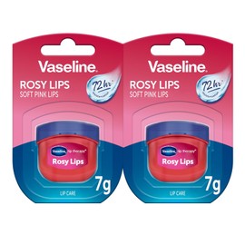 Vaseline - 2 Pack Bálsamo para Labios Mini Tarro HIDRATACIÓN DURADERA, (7 g. cu), Rosy                                                                