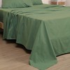 LINENWALAS Single Size Flat Sheet Only, 100% Cotton Percale Flat