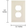 Henne Bery Modern Edge Decorative Wall Plate Switch Plate Outlet