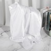 Andibro 35" Large Square Satin Head Scarf, Silk Shiny Solid