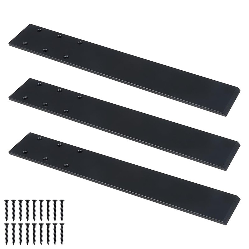 LCGP Countertop Support Brackets,3 Piece 12" Solid Heavy Duty Steel