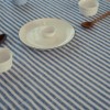 meioro Tablecloths Striped Tassel Table Cloth Rectangular Tablecloth Cotton Linen