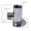 Soytich Wall Plate and Wall Arm in Various Variants/Length Inlet