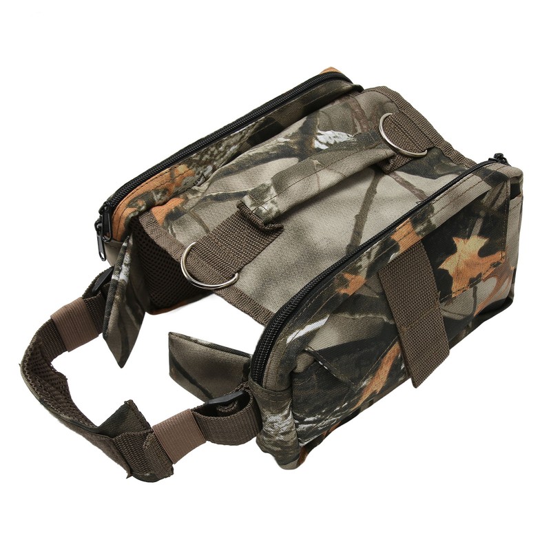 Dog Saddle Bag Waterproof Adjustable Large Capacity Nylon Dog Backpack
