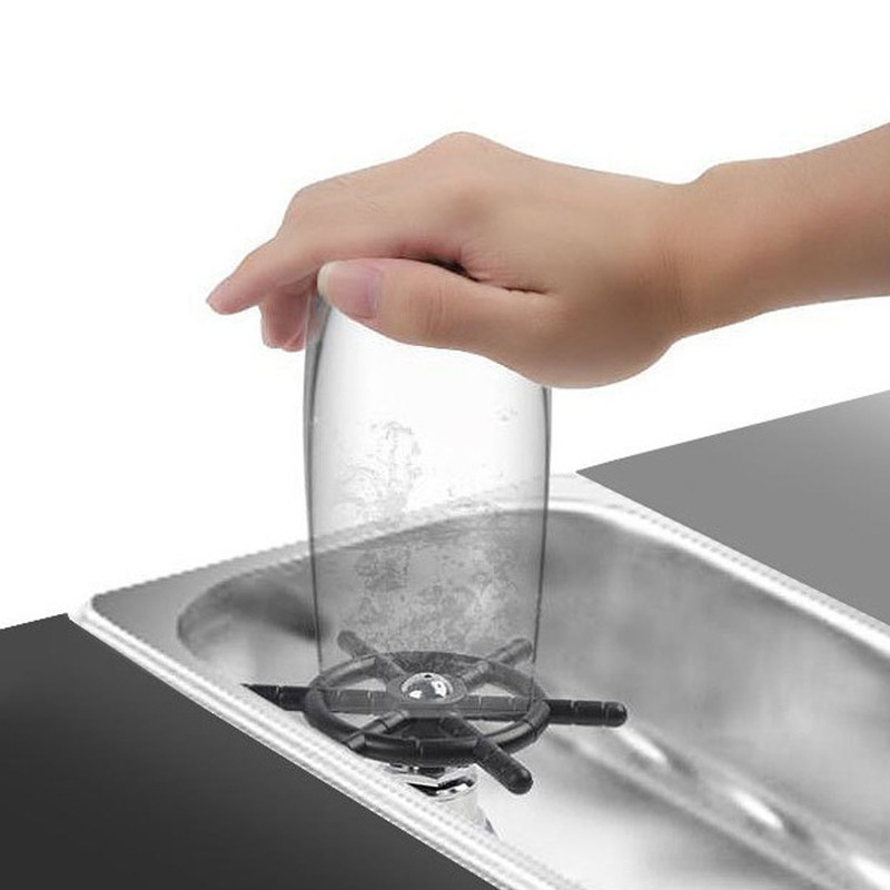High Pressure Cup Washers Stainless Steel Automatic Sink Cup Rinser