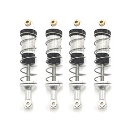 MN86 for MN86SMN86KMN86 MNG500 Adjustable Oil All-Metal Shock Absorber Damper 1/12 RC Car Upgrade Parts, Titanium (Silver)