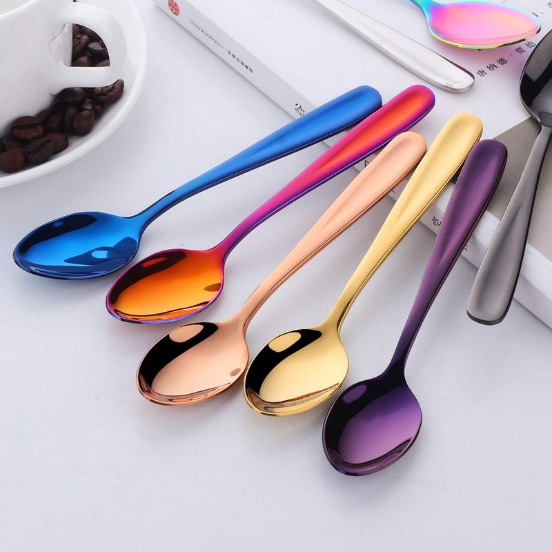 Bisda Tea Spoon, Coffee Spoon, Dessert Spoons, 8 Colors, Set