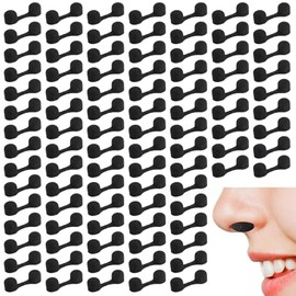 Dimeho 100 Pieces Nose Plug Filter Disposable Nose Dust Filters Bulk Sponge Nostril Filters for Spray Tanning Welding Dust Allergies DustConstruction Areas (Black)
