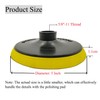 5 Inch Hook and Loop Backing Pad, 5/8"-11 Thread Polishing