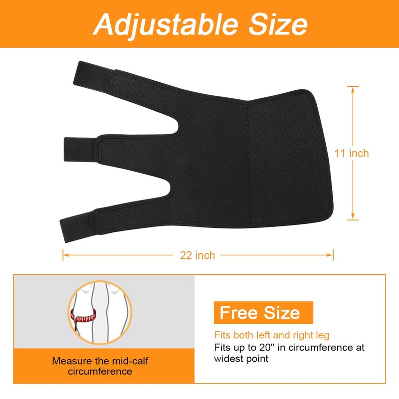 Calf Brace, Shin Splint Support Lower Leg Compression Wrap with