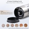 Electric Salt and Pepper Grinder Set, USB Rechargeable, Stainless Steel