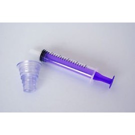 Oral Syringes with Purple Plunger Individually Wrapped Pack of 5 (3ml)