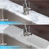 Sink Faucet Mat with Slope for Self Draining Silicone Sink