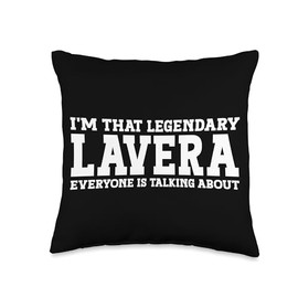 Lavera Personal Name Women Funny Girl Name Lavera Throw Pillow