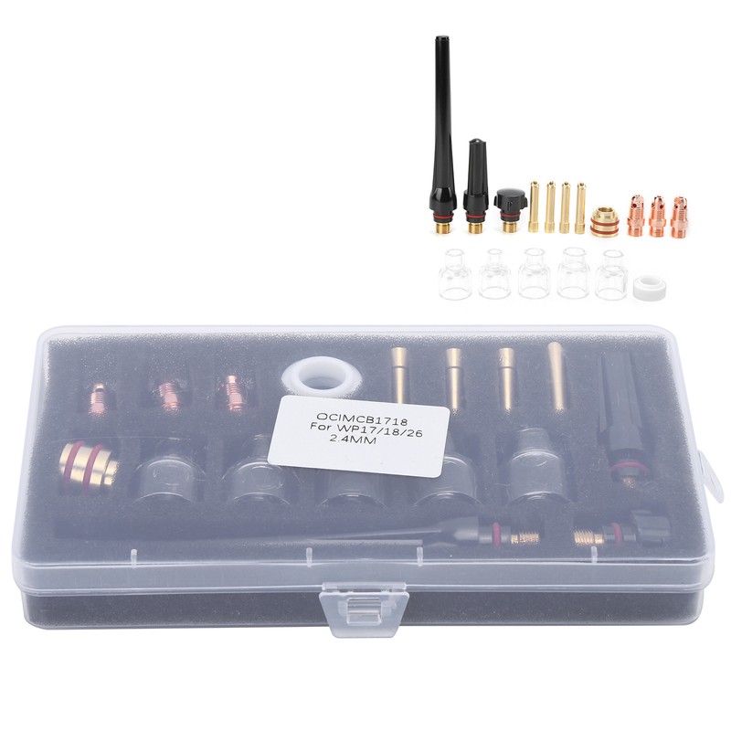 Welding Torch Accessories Kit Glass Cup Nozzle Welder Consumables for