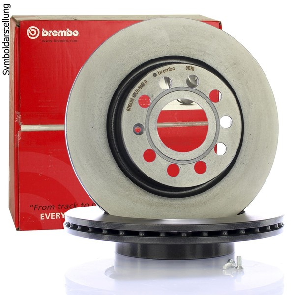 Brembo 09.7379.11 UV Coated vented Front Brake Rotor MAZDA OE#
