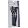 Harris Essentials Mini Wire Brush 3 Pack, Nylon, Steel &