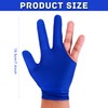 Aruicheng Billiards Glove 2 Pcs Three Finger Pool Glove Universal