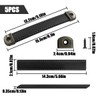 NILLOS Leather Cabinet Handles, 5 PCS Drawer Pull Leather Handle