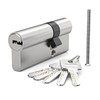 MANICAF Profile Cylinder 25/45, Locking Cylinder, Euro Cylinder Lock, Locking