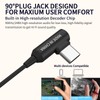 SoundMAGIC E80D USB-C インイヤーステレオヘッドホン、L字型プラグ、インラインコントローラー、メタルハウジング、10mmダイナミックドライバー、防水、防塵、ブラック。