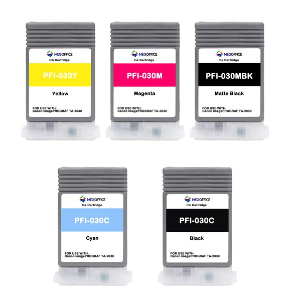 MEGOFFICE Compatible Ink Cartridge Replacement for Canon PFI030 PFI-030 PFI-030MBK