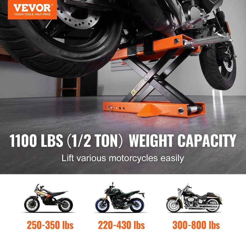 Scissor Lift Table 240Kg Steel Electric Folding For Motorcycle Repair