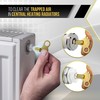 Solid Brass Universal Radiator Bleed Key- 2 Pack, 5mm Radiator