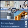 AMREMSU 4 Inch HVAC Duct Backdraft Damper - Stainless Steel