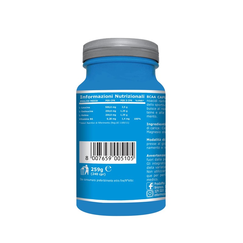 Ultimate Italia - BCAA 2:1:1-240 compresse - aminoacidi ramificati (BCAA)