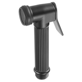 sourcing map Handheld Bidet Sprayer for Toilet, Metal Bathroom Sprayer Kit Adjustable Water Pressure Control for Kitchen Bathroom Toilet Flushing Washing, Black