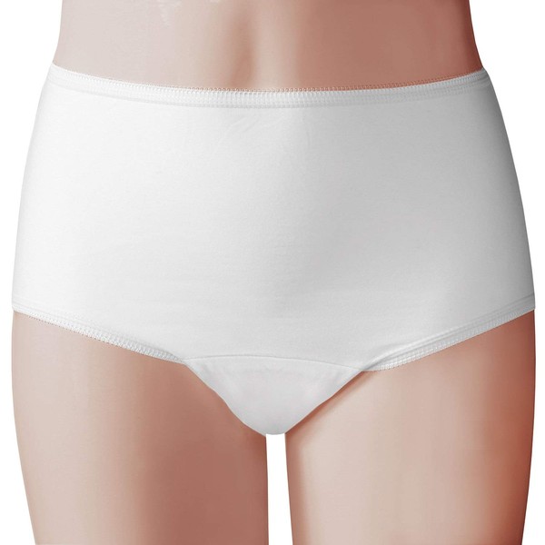Womens Adult Incontinence Panties - 20 Oz. Pad - 3 Pack - Medium - White