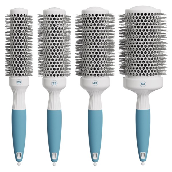 Osensia Round Brush Set for Blow Drying and Styling -