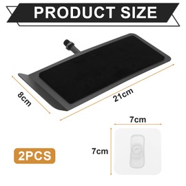 xyuayamz Sneaker Wandhalterungen, Schuhregal Wandmontage, Schwimmende Schuh Regale, Sportschuhe Regal Hängend für Schlafzimmer Wohnzimmer Wand Display, Ohne Bohren, Metall, 2 Stück, Schwarz