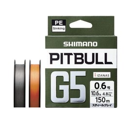 Shimano LD-M41U Pit Bull G5 Line, 109.4 yd (100 m), Steel Gray, No. 0.6