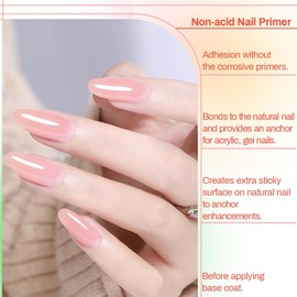 Nail Primer ASENTER Semi-Permanent Nail Prep Bond Nägel nicht sauer für Farbgel Builder Semi-Permanent Acryl Acryl Nagellack